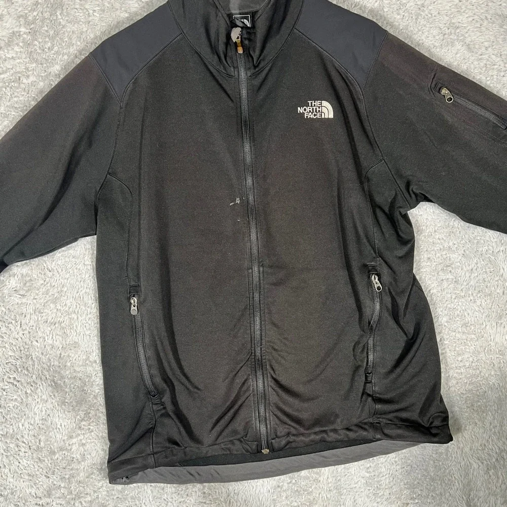 The North Face TKA Stretch Full Zip Jacket Mens Black Lightweight Activewear